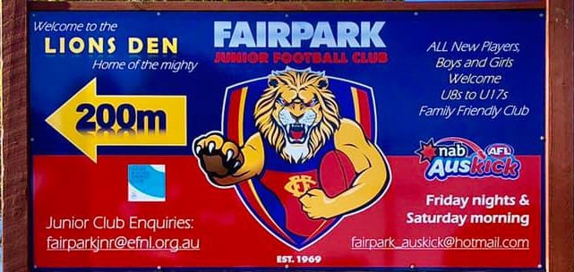 Fairpark JFC sign